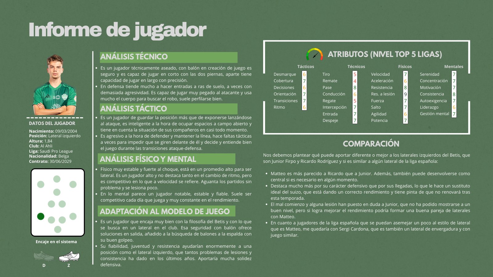 Vídeo análisis · búsqueda de jugadores